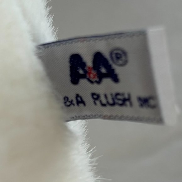 Vintage Easter A&A Bunny Rabbit Plush White Floppy Friends Stuffed Animal - Picture 5 of 8